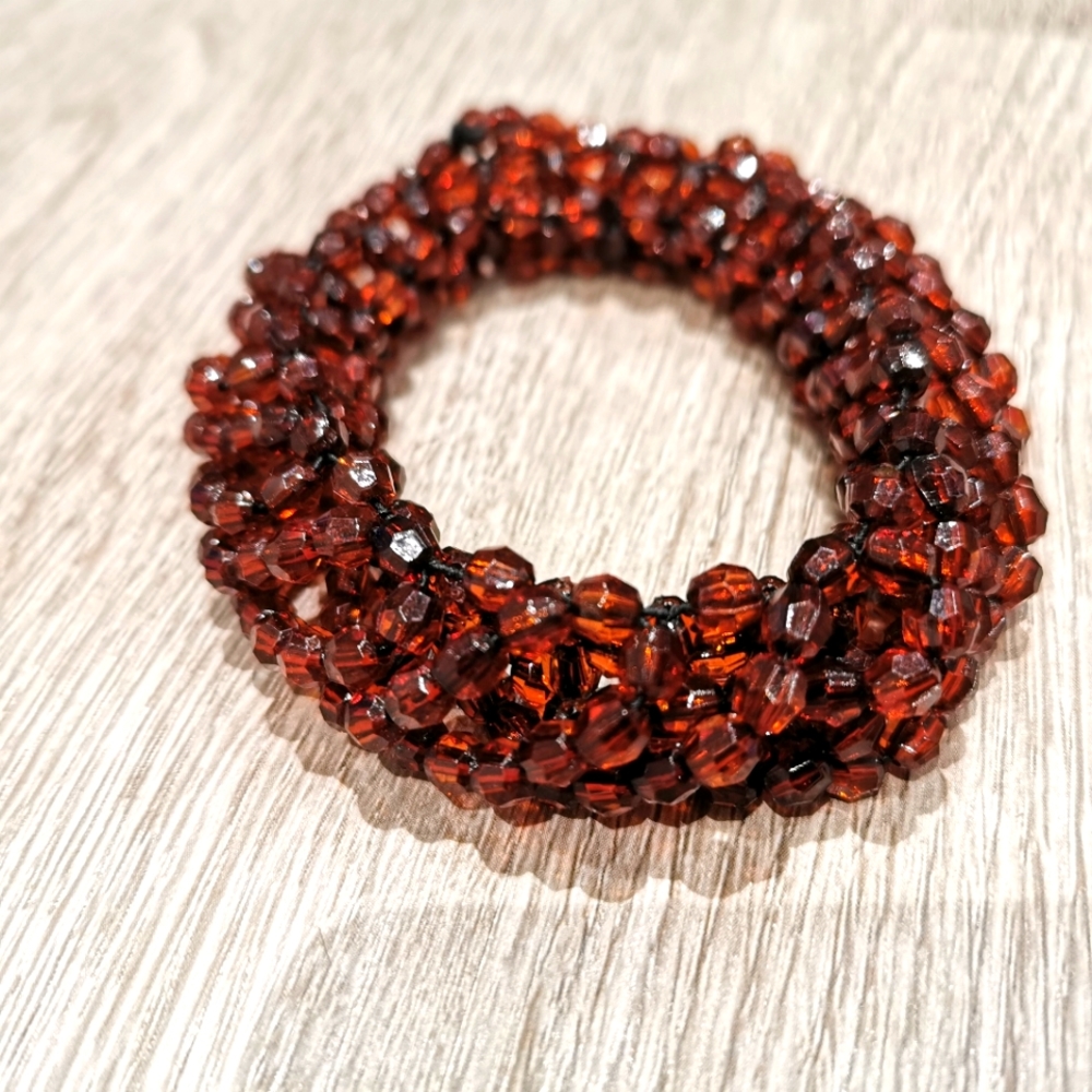 Beaded  hair tie accessory